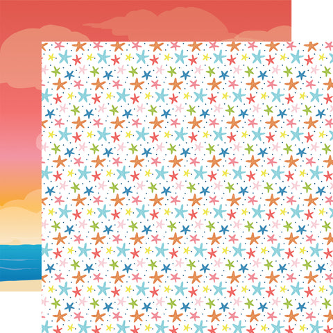 Carta Bella Beach Town Starfish 12x12 Patterned Paper