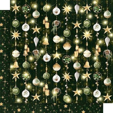 Graphic 45 Merry & Bright Jingle Bells Patterned 12x12 Paper