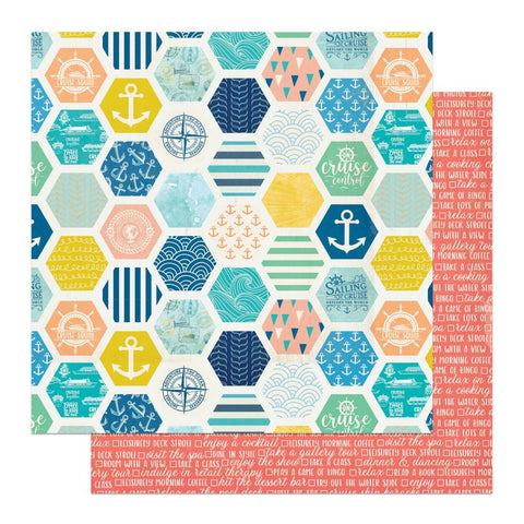 PhotoPlay Paper Anchors Aweigh On Cruise Control Patterned Paper