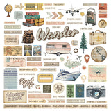PhotoPlay Paper Travel Junque Element Sticker Sheet