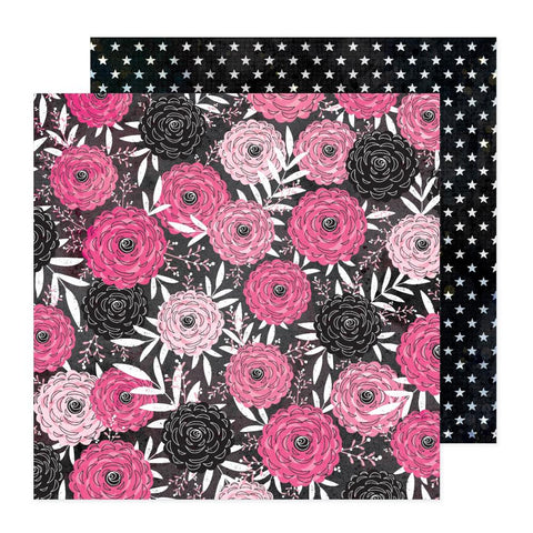 American Crafts Vicki Boutin Bold + Bright Full Bloom Patterned Paper