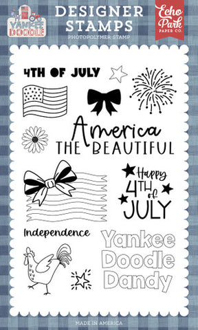 Echo Park Yankee Doodle Yankee Doodle Dandy Designer Stamp Set