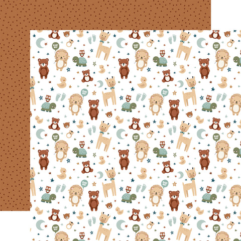 Echo Park Special Delivery: Baby Boy - Baby Boy's Animals Patterned Paper