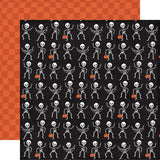 Echo Park Ghosts & Goblins Partying Skeletons 12x12 Patterned Paper