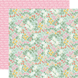 Simple Stories Pink Lemonade Love This Life 12x12 Patterned Paper