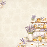 Simple Stories Simple Vintage Lavender Fields Stay Golden 12x12 Patterned Paper