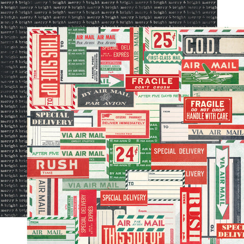 Simple Stories Simple Vintage Dear Santa Special Delivery Patterned Paper
