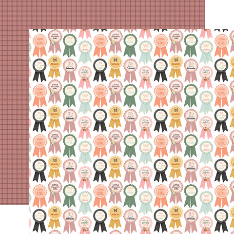 Carta Bella That's My Girl Best Friends Badges 12x12 Patterned Paper