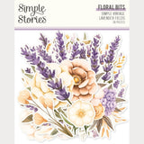Simple Stories Simple Vintage Lavender Floral Bits Embellishments