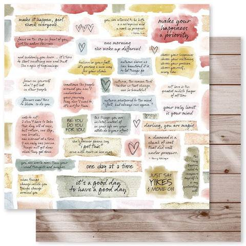 Paper Rose Autumn Bouquet Paper C Patterned Paper