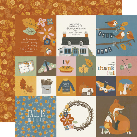 Simple Stories Acorn Lane 2x2/4x4 Elements Patterned Paper