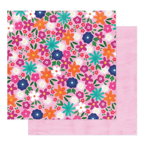 American Crafts Shimelle Reasons to Smile Bloom Wild Patterned Paper