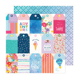 American Crafts Paige Evans Adventurous Paper 5 12x12 Patterned Paper