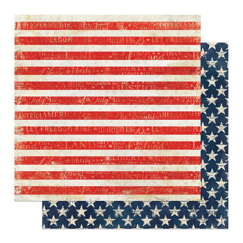 PhotoPlay Paper With Liberty - Stars & Stripes Patterned Paper