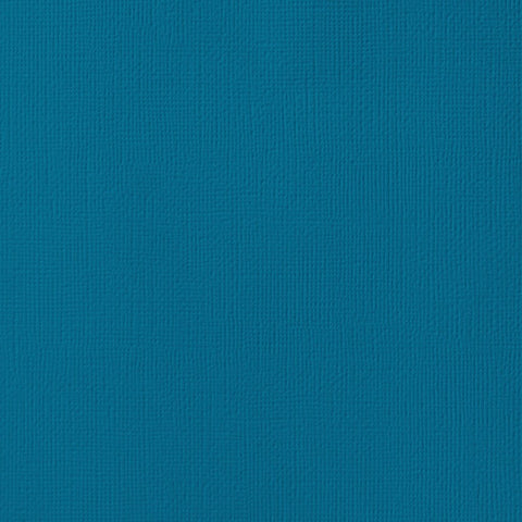 American Crafts 80lb Textured Cardstock 12"X12" - Peacock