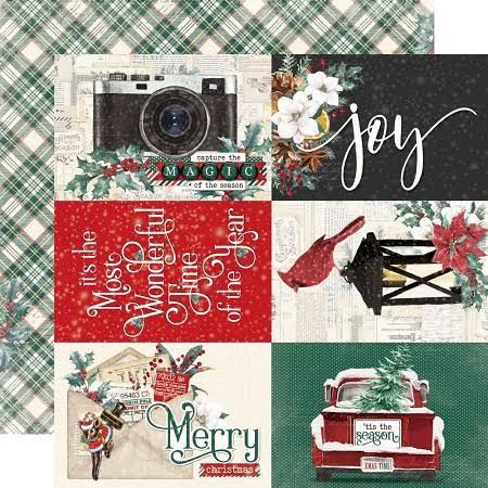 Simple Stories Simple Vintage 'Tis The Season 4x6 Elements Patterned Paper