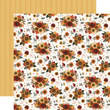 Carta Bella Americana Fall Flower Bunches 12x12 Patterned Paper