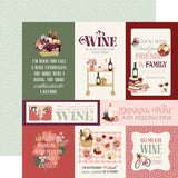 Carta Bella Wine 6X4 Journaling Cards 12x12 Patterned Paper