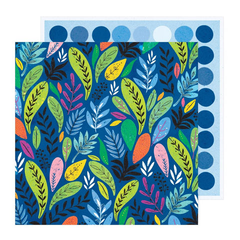 American Crafts Vicki Boutin Bold + Bright Mixed Greens Patterned Paper