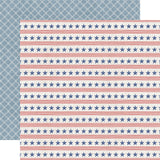 Echo Park Yankee Doodle Stars and Stripes Forever 12x12 Patterned Paper