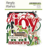 Simple Stories Simple Vintage Believe Sentiment Bits Embellishments