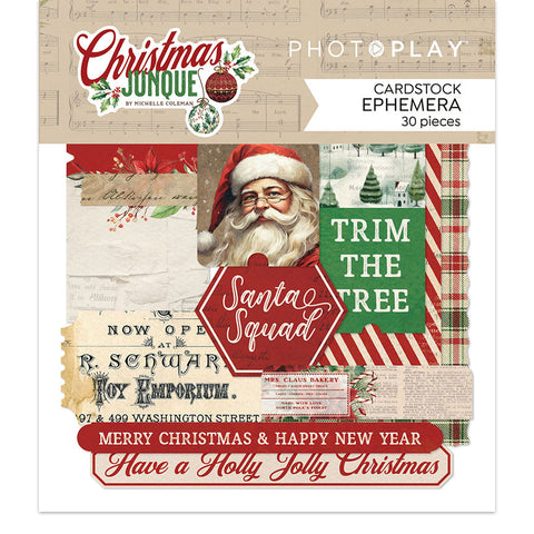 PhotoPlay Paper Christmas Junque Ephemera Embellishments