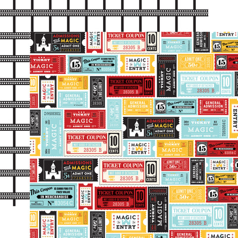 Echo Park Magical Adventure Magical Tickets Patterned Paper