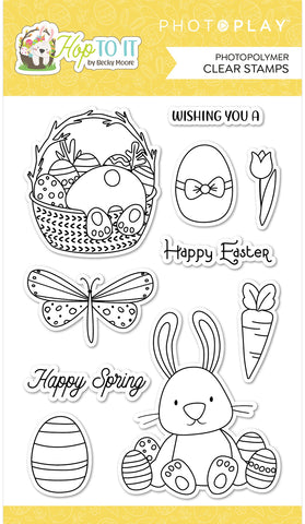 PhotoPlay Paper Hop To It Photopolymer Stamp Set