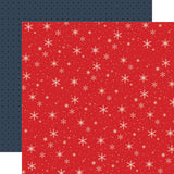 Carta Bella Christmas In The City Merry Snowflake Sky 12x12 Patterned Paper