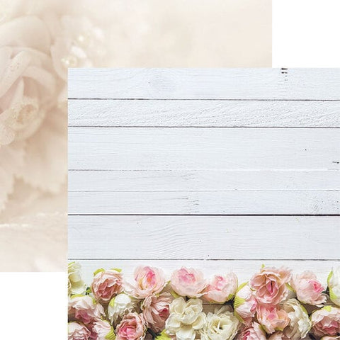 Reminisce Our Wedding Rose Wood Patterned Paper