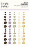 Simple Stories Simple Vintage Lavender Fields Glitter Enamel Dots