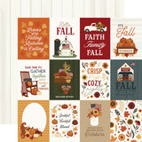 Carta Bella Americana 3x4 Journaling Cards 12x12 Patterned Paper