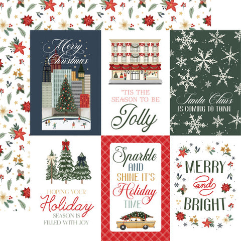 Carta Bella Christmas In The City 4x6 Journaling Cards 12x12 Patterned Paper