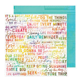American Crafts Vicki Boutin Bold + Bright Daily Reminder Patterned Paper