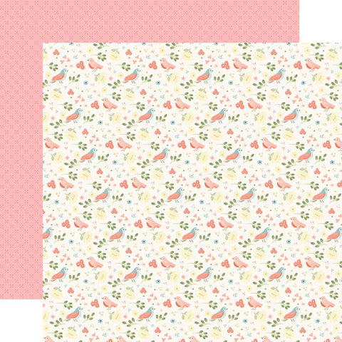 Carta Bella Secret Garden Sweet Birds 12x12 Patterned Paper