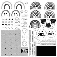 PhotoPlay Paper Little One Rainbows Dies 12x12 Patterned Paper
