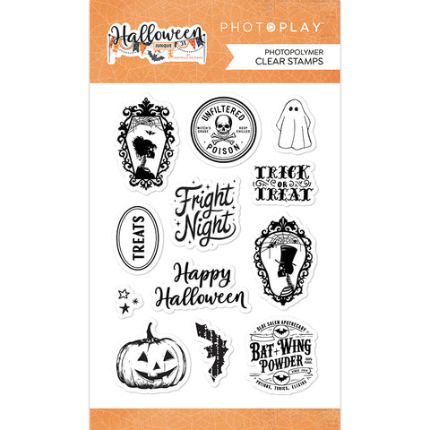 PhotoPlay Paper Halloween Junque Stamp Set