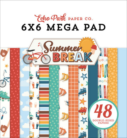Echo Park Summer Break 6x6 MEGA Paper Pad