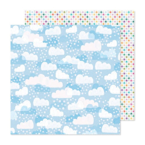 American Crafts Shimelle Main Character Energy Blue Skies Patterned Paper