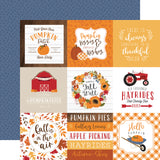 Echo Park Fall 4x4 Journaling Cards 12x12 Patterned Paper