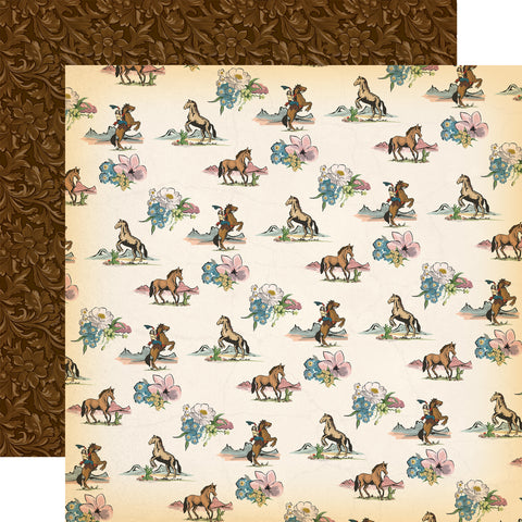 Carta Bella Cowgirl Long Live Cowgirls 12x12 Patterned Paper
