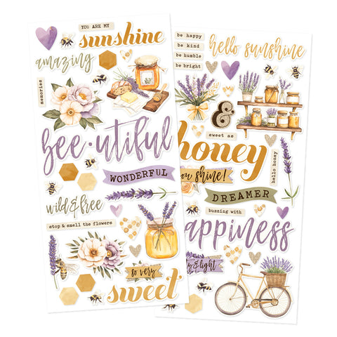 Simple Stories Simple Vintage Lavender Fields Foam Sticker Embellishments