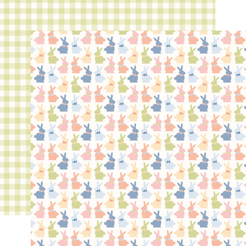 Echo Park Bunnies and Baskets Sweet Friends Patterned Paper