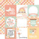 Echo Park Our Baby Girl 4x4 Journaling Cards Patterned Paper