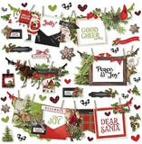 Simple Stories Simple Vintage Christmas Lodge Banner Sticker Sheet