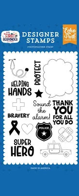 Echo Park First Responder Helping Hands Designer Stamp Set