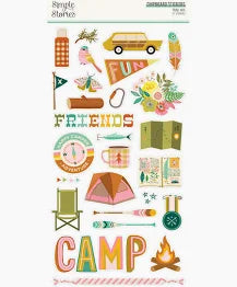 Simple Stories Trail Mix 6x12 Chipboard Sticker Embellishments