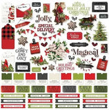 Simple Stories Simple Vintage Christmas Lodge Cardstock Sticker Sheet