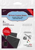 Scrapbook Adhesives 3D Foam Creative Sheets Small Black