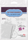 Scrapbook Adhesives 3D Foam Squares Mixed White Self-Adhesive Foam Square Sheets